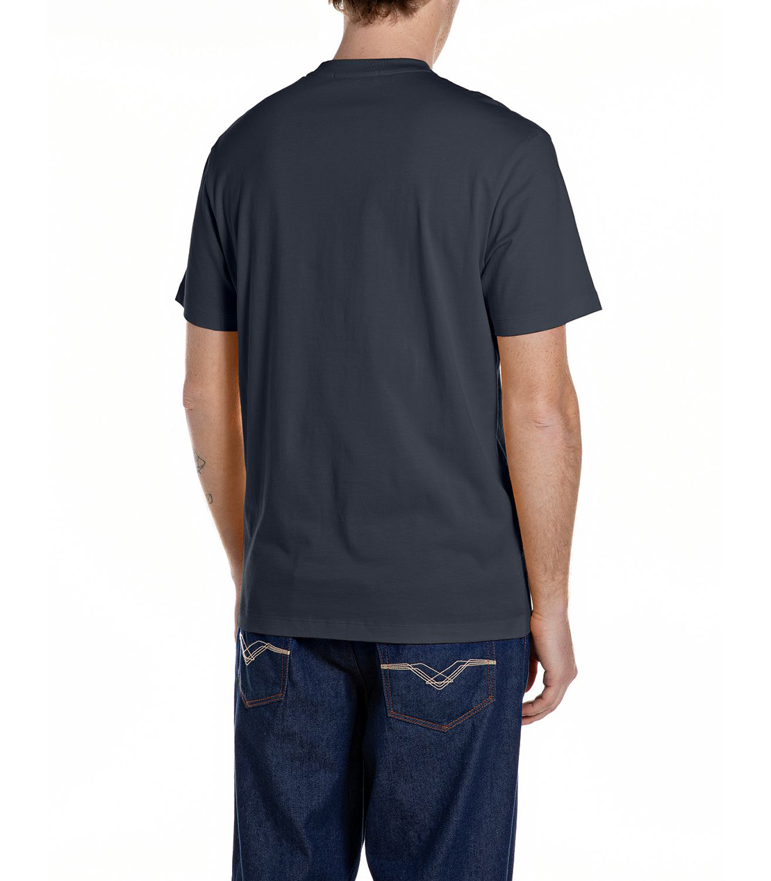 ベーシックジャージーレトロプリント ポケTシャツ 詳細画像 ダークネイビー 2